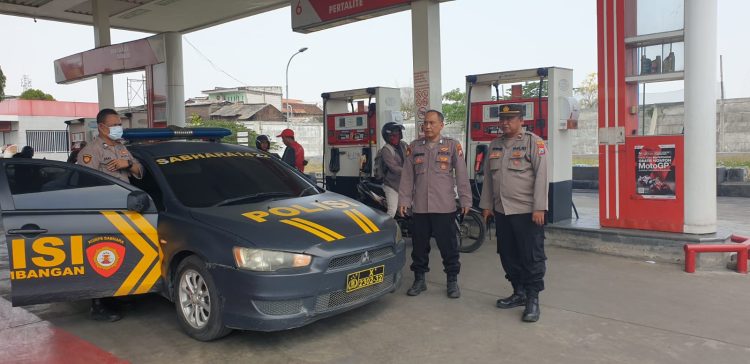 Patroli Polsek Krembangan di SPBU Kalianak, Jamin Keamanan Untuk Masyarakat