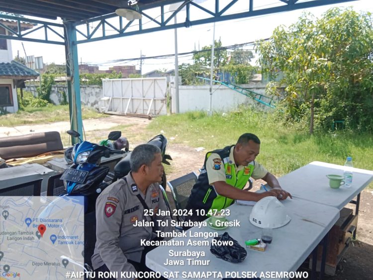 Polsek Asemrowo Laksanakan Pemantauan PLN, Pastikan Aman Terkendali