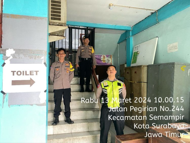 Polsek Semampir Pastikan Keamanan Gudang PPK Selama Pemilu Berlangsung