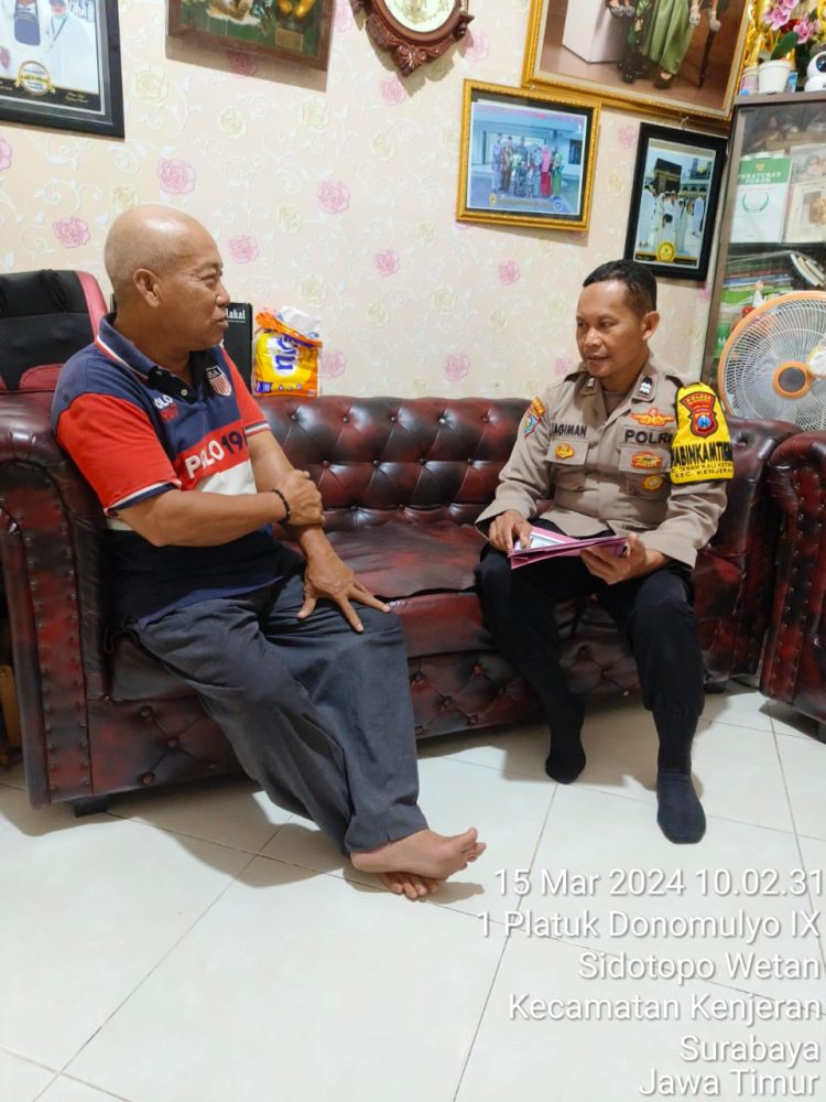 Bhabinkamtibmas Takal Kedinding Ajak RW 1 Jaga Kondusivitas Selama Ramadhan