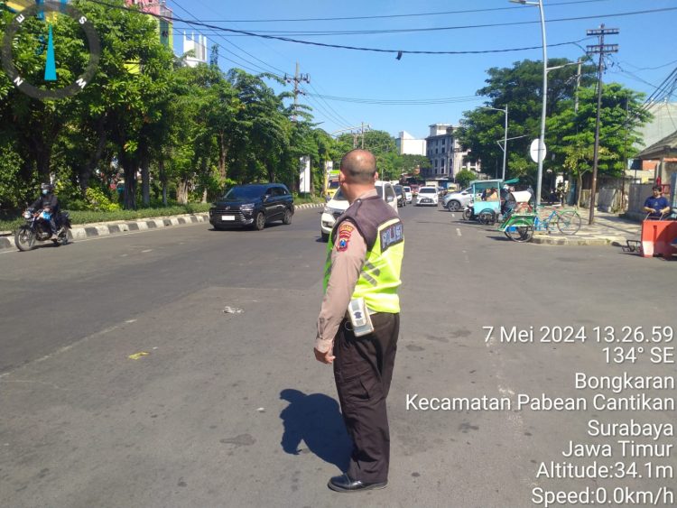 Polsek Pabean Cantikan Melaksanakan Patroli Keamanan Jalanan Cegah Adanya Tindak Kerawanan