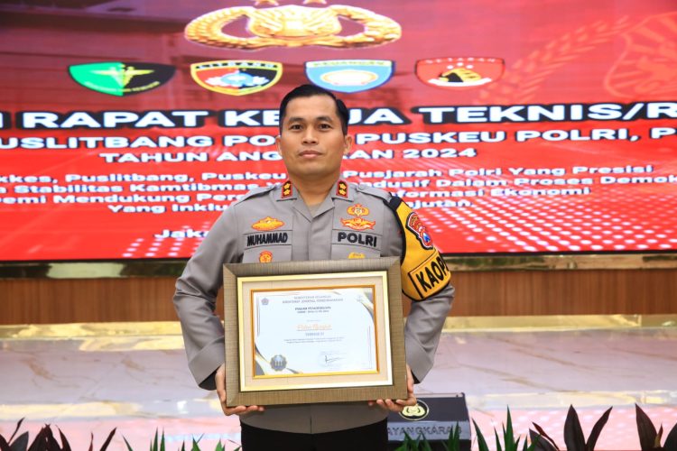 Polres Nganjuk Raih Penghargaan IKPA Terbaik di Lingkup Polri tahun 2023 dari Kemenkeu RI