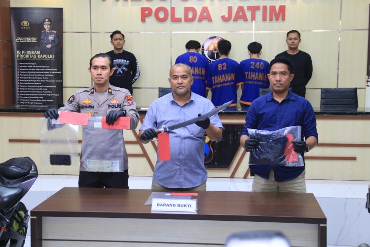 Polda Jatim Amankan Tiga Remaja Diduga Komplotan Begal Asal Pasuruan