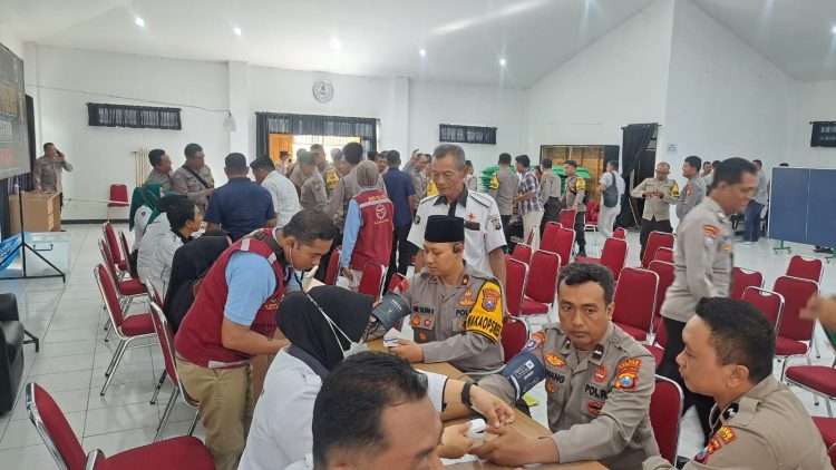 Polres Magetan Gelar Rikkes Personel Pam TPS Pilkada Serentak 2024