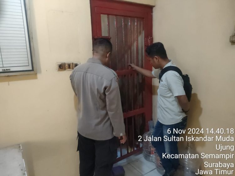 Polsek Semampir Laksanakan Patroli Pengecekan Ruang Tahanan, Antisipasi Barang Terlarang dan Tahanan Sakit