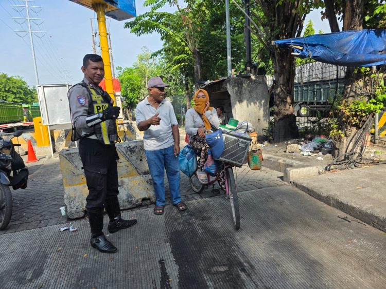 Satlantas Polres Pelabuhan Tanjung Perak Gelar Sosialisasi Tertib Lalu Lintas di Wilayah Hukumnya