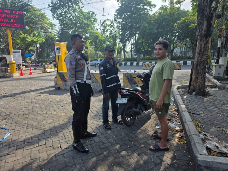 Satlantas Polres Pelabuhan Tanjung Perak Gelar Sosialisasi Tatap Muka Tertib Lalu Lintas